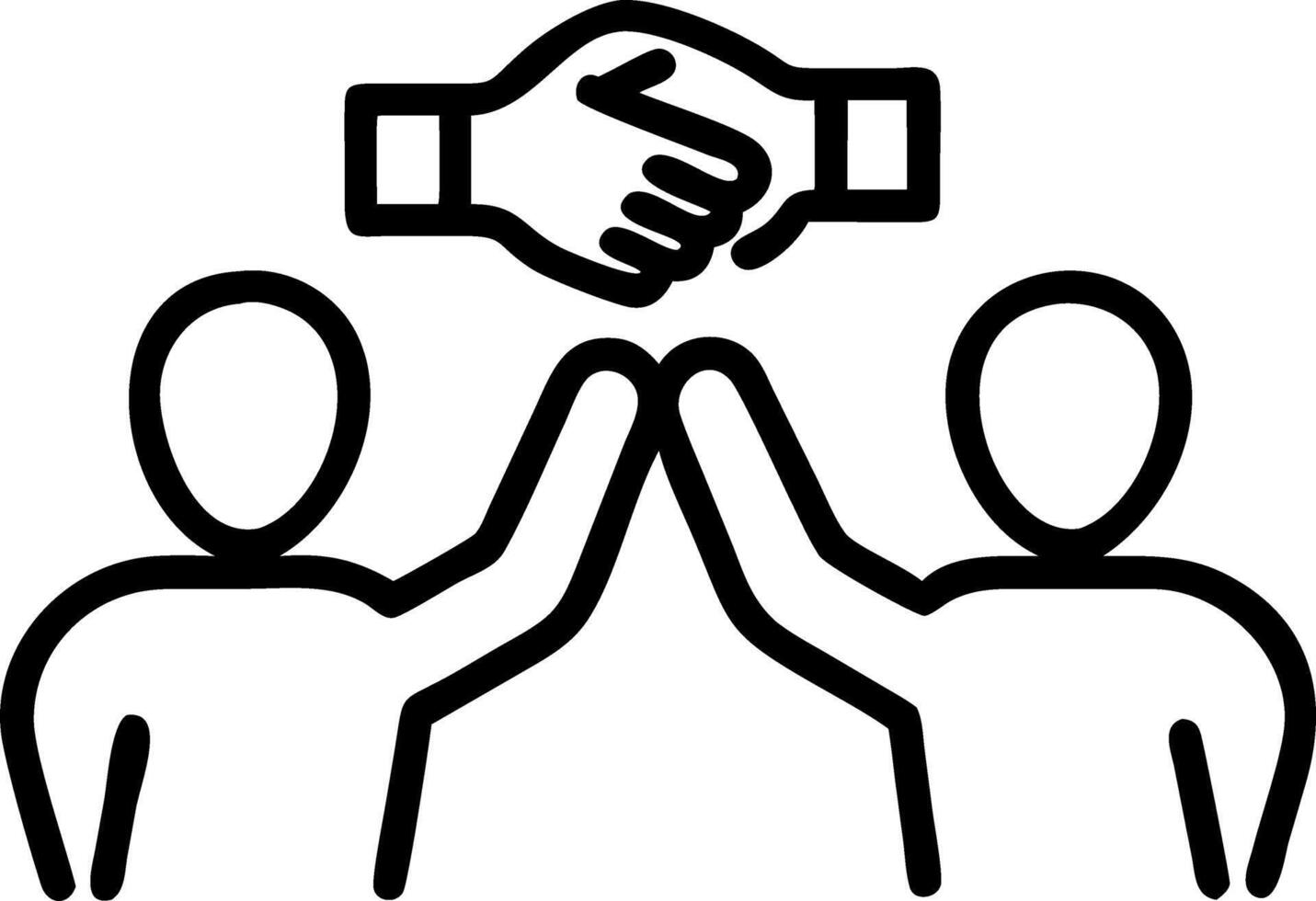 Supportive Peer Collaboration vector