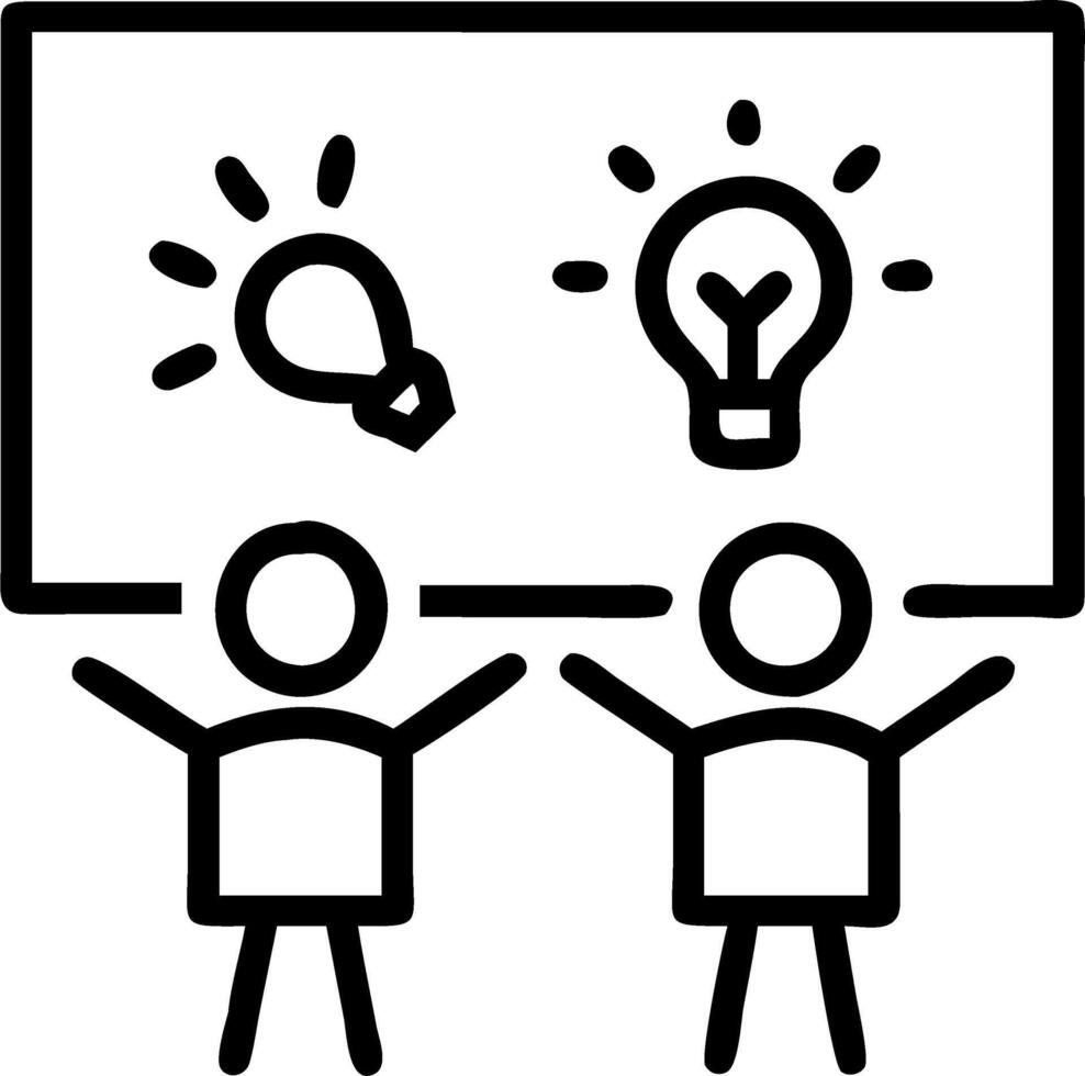 Young Entrepreneurs Pitching Ideas vector