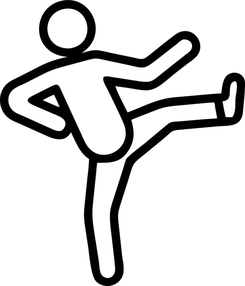 Outdoor Kickboxing Class vector