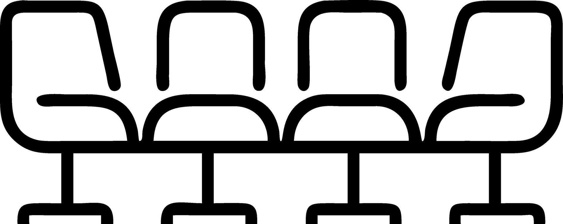 Plain Corporate Lobby with Chairs vector