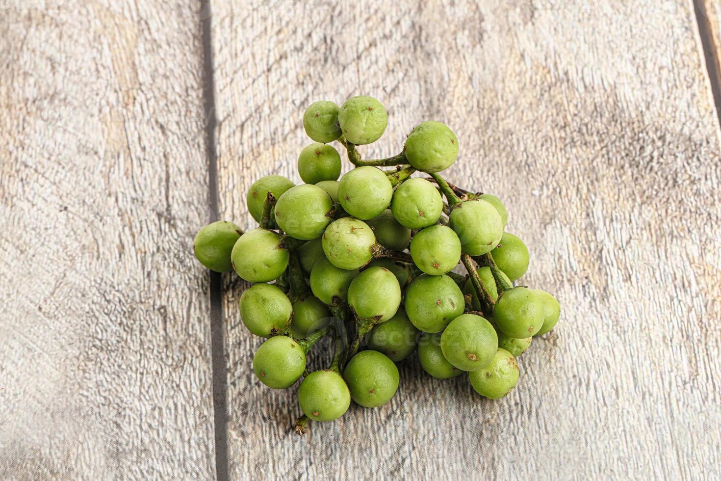 Raw ripe wild pea eggplant photo
