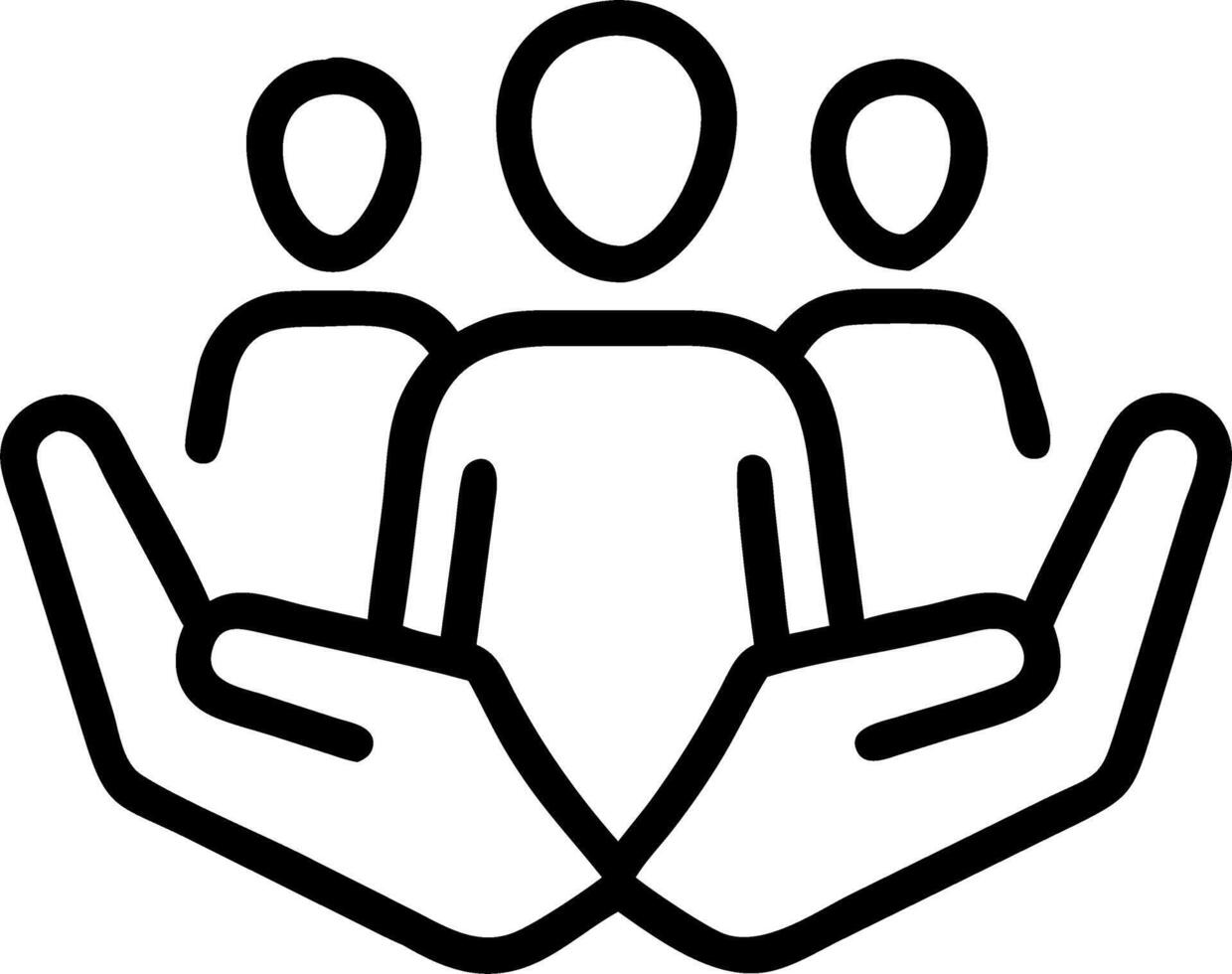 Reality Compassionate Teamwork vector