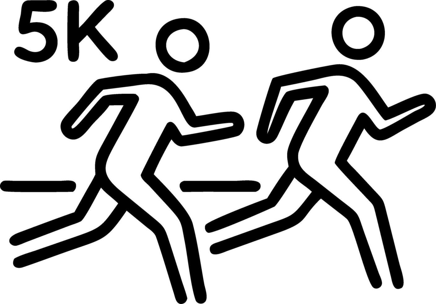 Running Race in the City Park vector