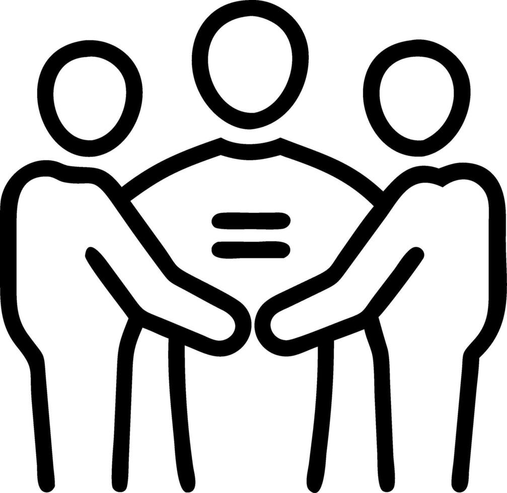 Reality Compassionate Teamwork vector