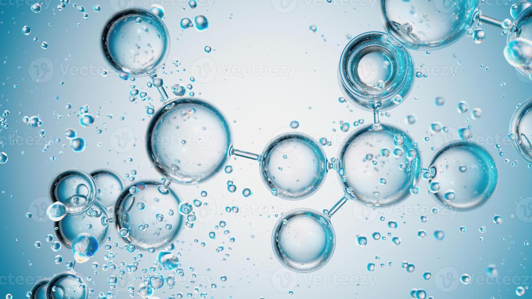 Fluid Connections. A Molecular Dance of Translucent Bubbles photo
