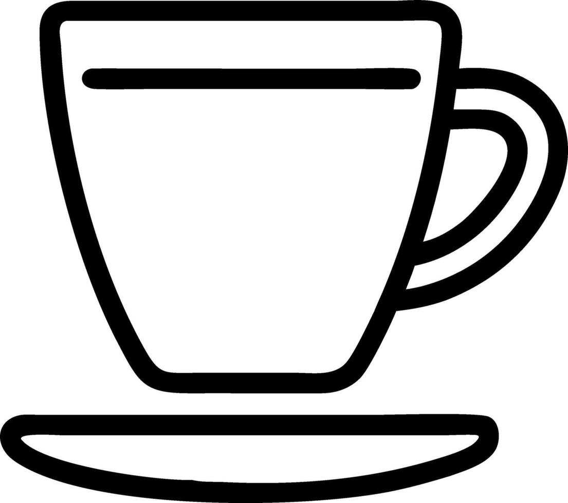 Plain White Wall with Coffee Cup vector