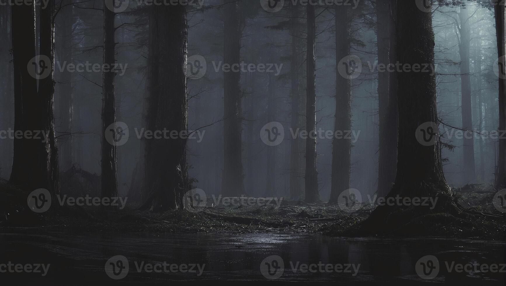 Dark forest wallpaper photo