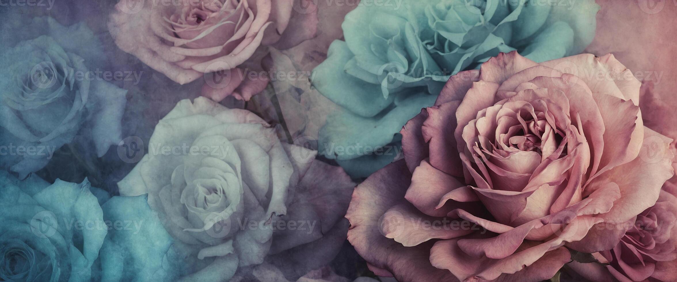 A close up of a bunch of roses photo