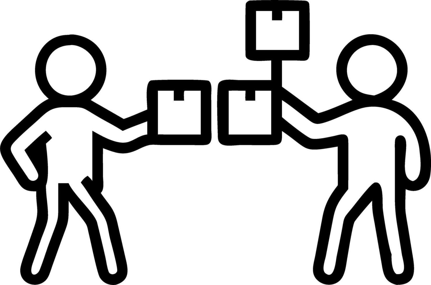 Kids Managing a Supply Chain vector