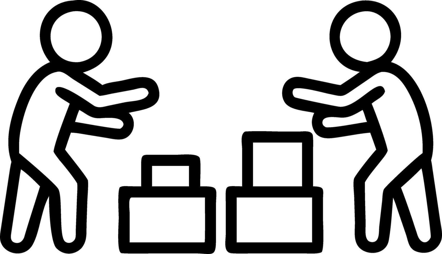 Kids Sorting and Packing Toys vector