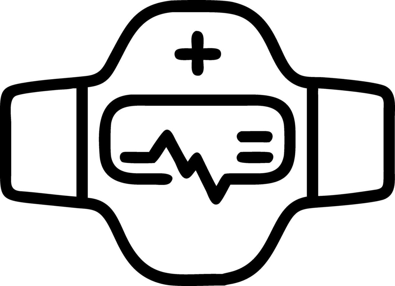 Macro Shot of Futuristic Health Monitoring Wearable with Data Display vector