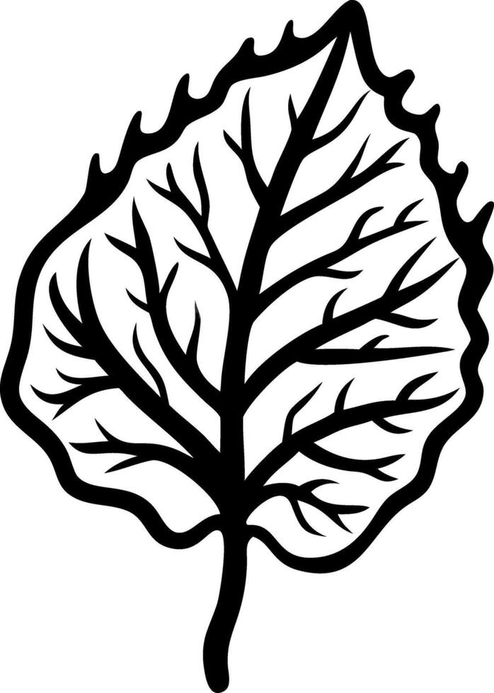 Abstract Leaf Silhouette Art for Nature Design and Tattoos vector