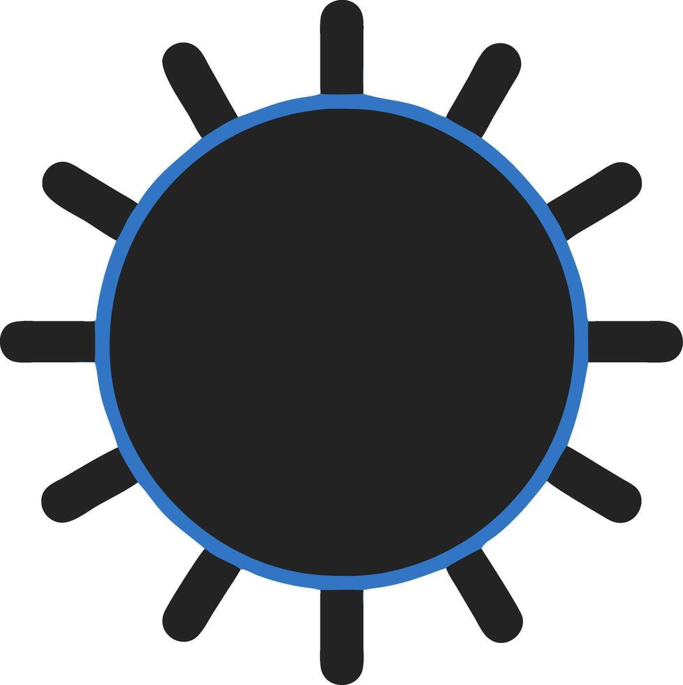 Abstract Sun Silhouette for Graphic Design and Branding vector