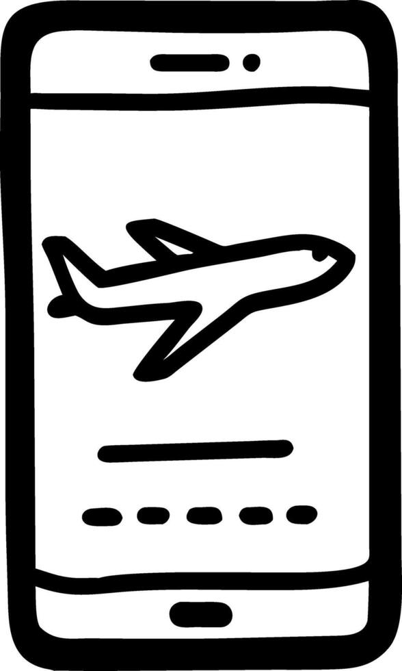Airplane Travel Mobile App for Travel Booking Service vector