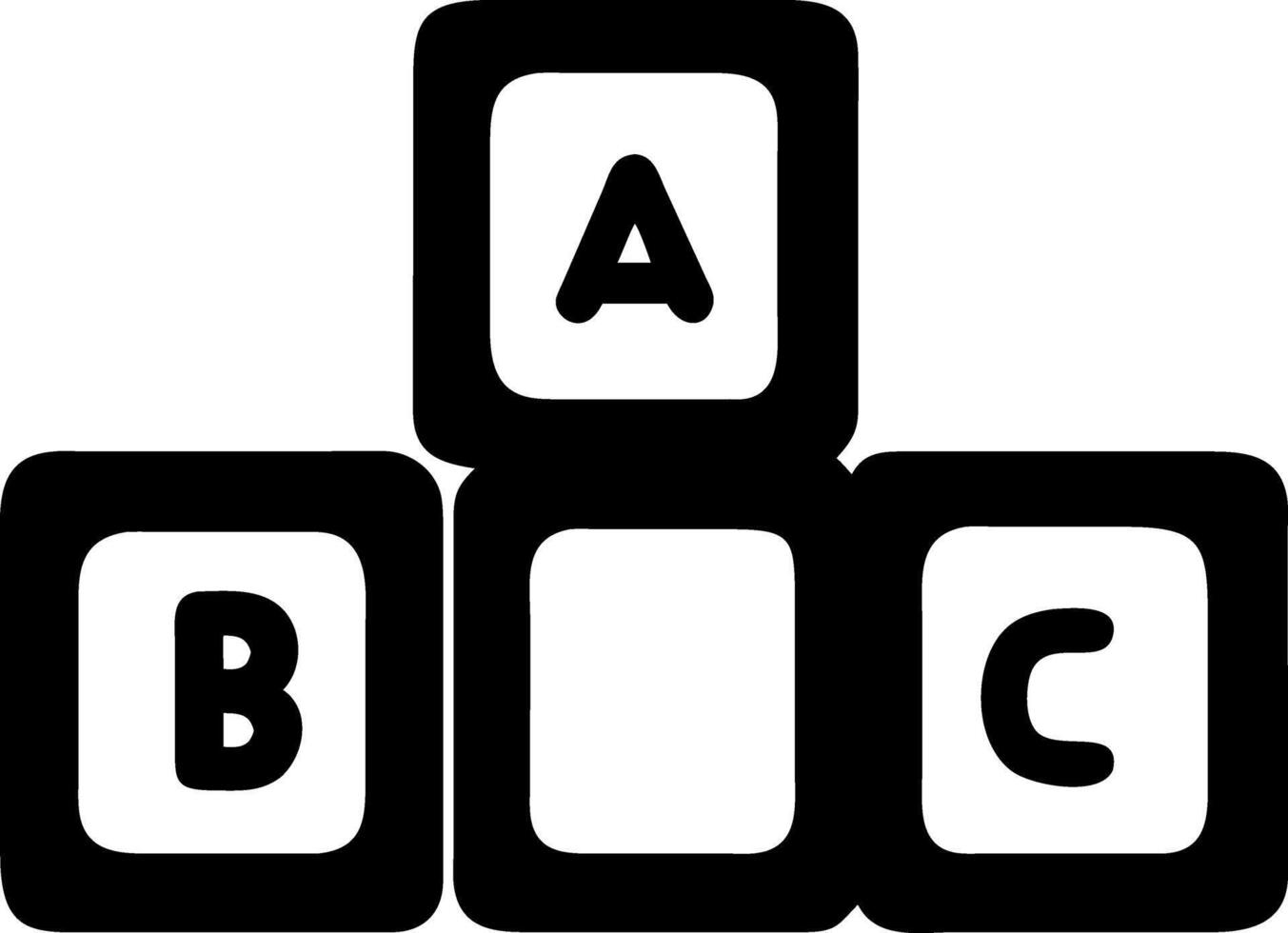 Alphabet Blocks Illustration for Educational and Design Use vector