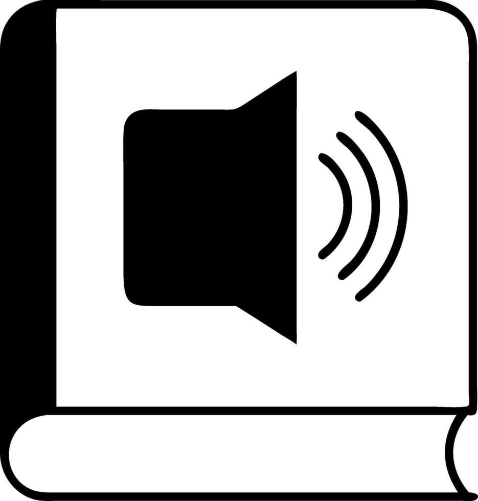 Audio Book Symbol Reading Listening Concept Illustration vector
