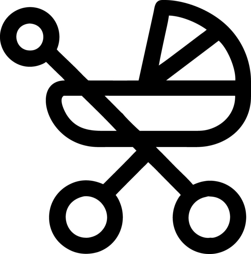 Baby Stroller for Childcare Designs and Applications vector