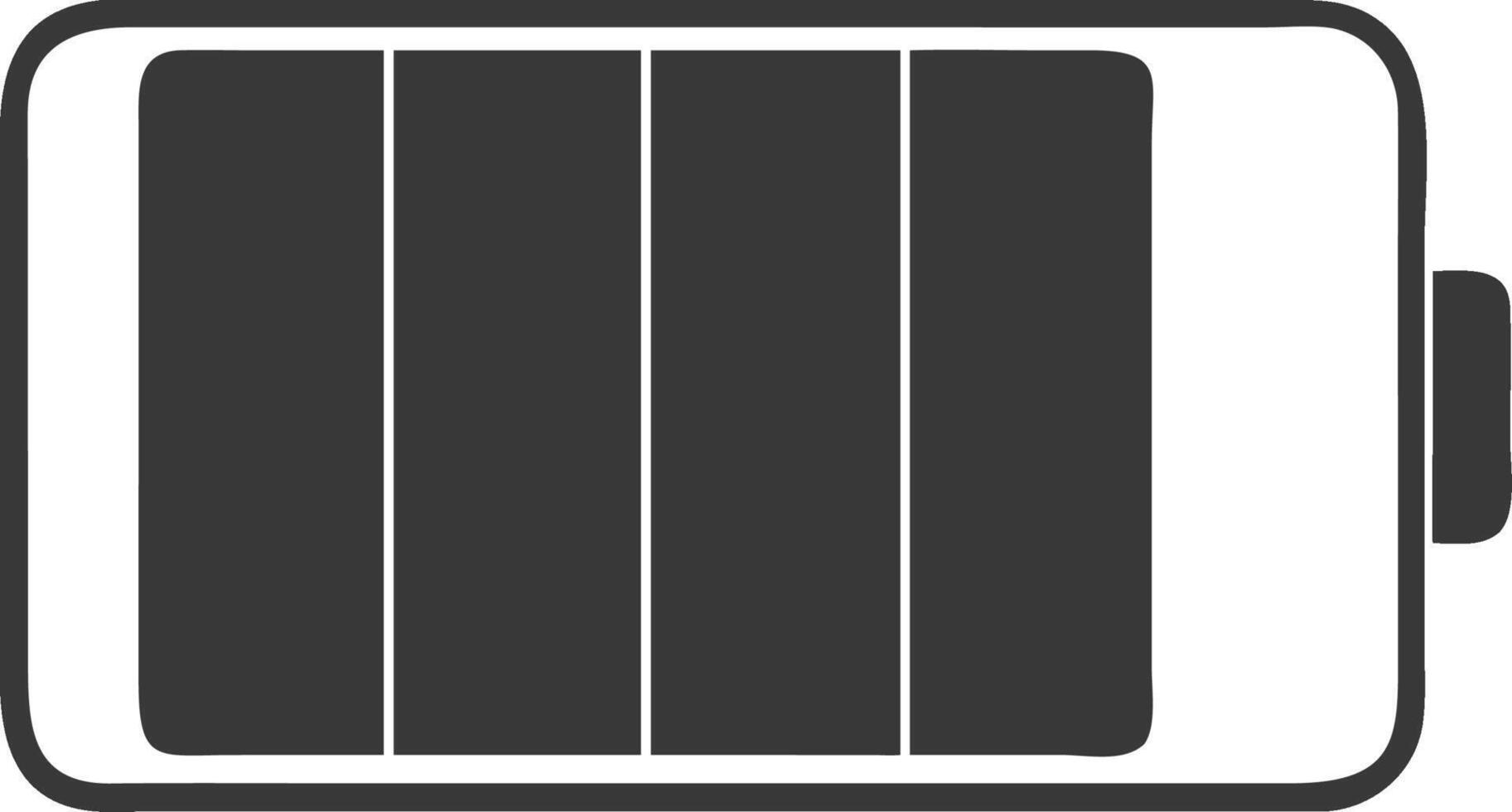 Battery Full Charge Illustration for Tech Designs and Educational Resources vector