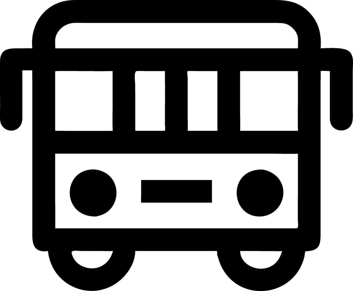 Black Bus for Transportation and Travel Design Projects vector