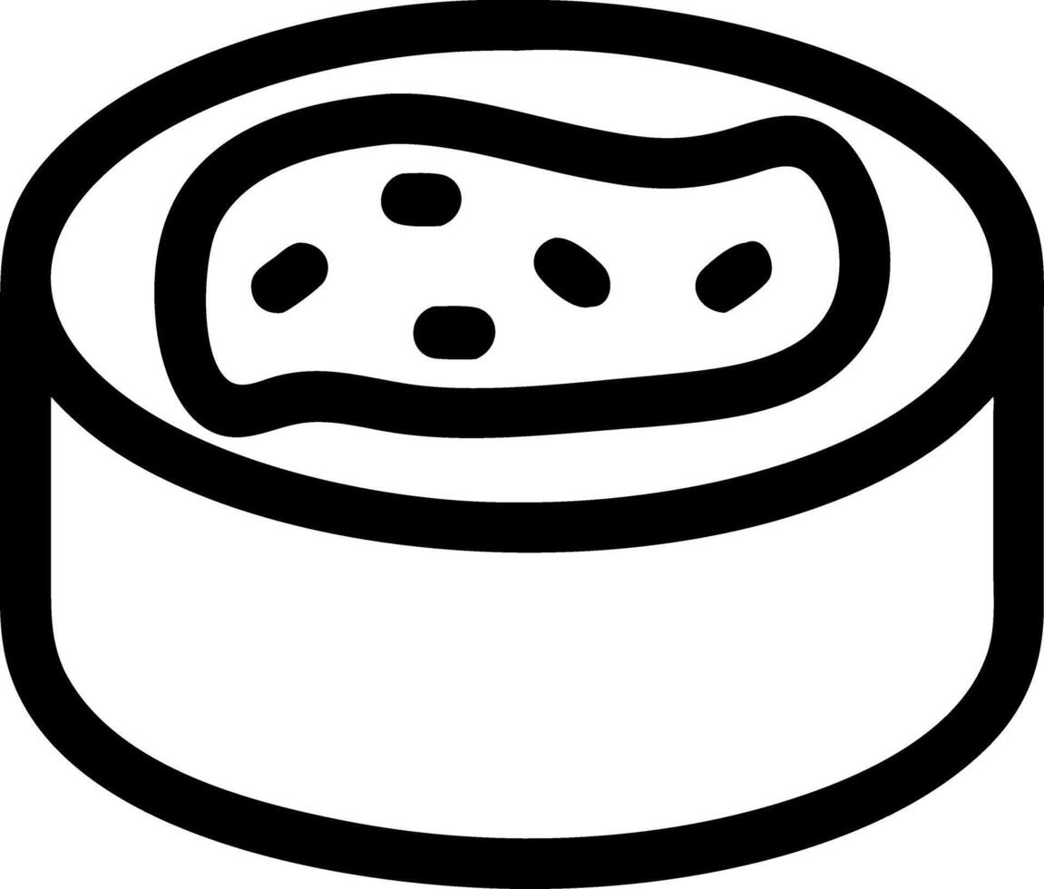 Black Line Art Fish Design Seafood for Restaurant Menu or Cooking Apps vector