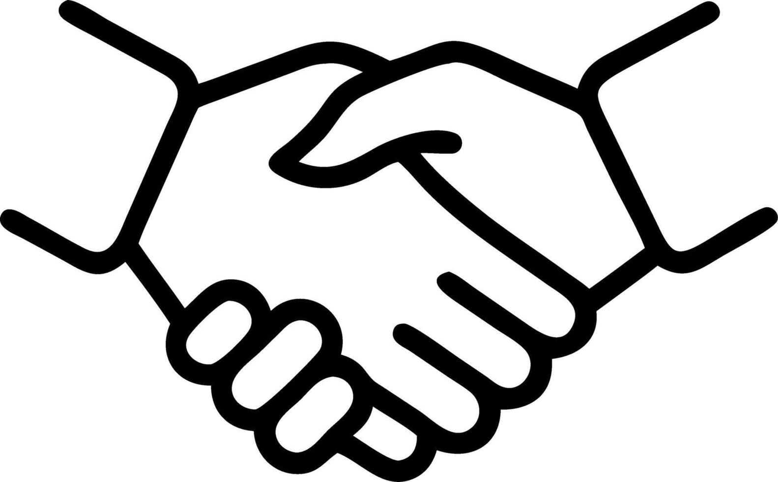 Macro of Handshakes After a Team Meeting vector