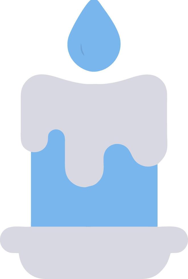 Blue Dripping Candle Art for Craft and Design Projects vector