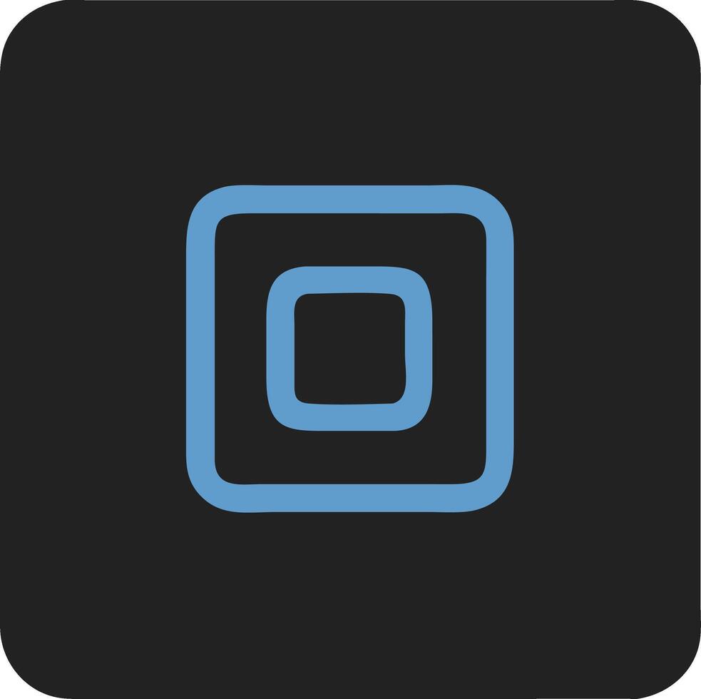 Blue Geometric Square Design for Digital Branding and Illustration Projects vector