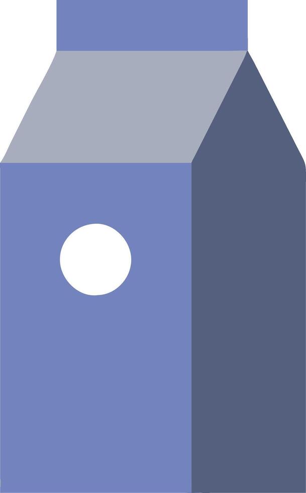 Blue Milk Carton Illustration Ideal fors and Graphics vector
