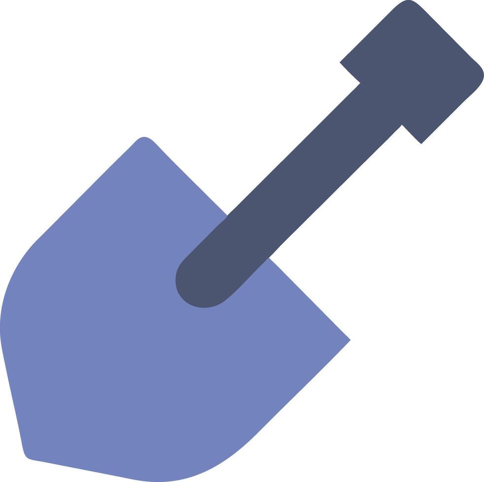 Blue Shovel Spade for Gardening Tools Illustration vector