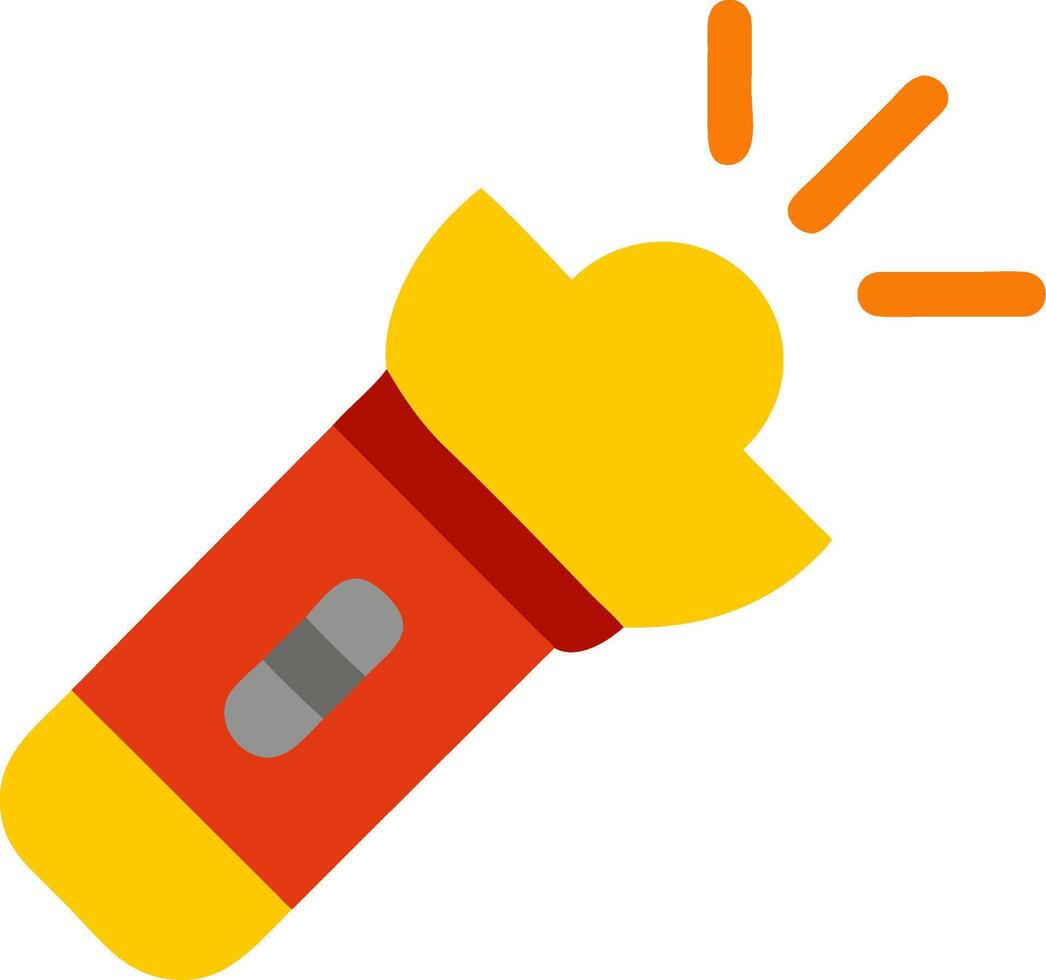 Bright Flashlight Illustration for Emergency and Outdoor Use vector