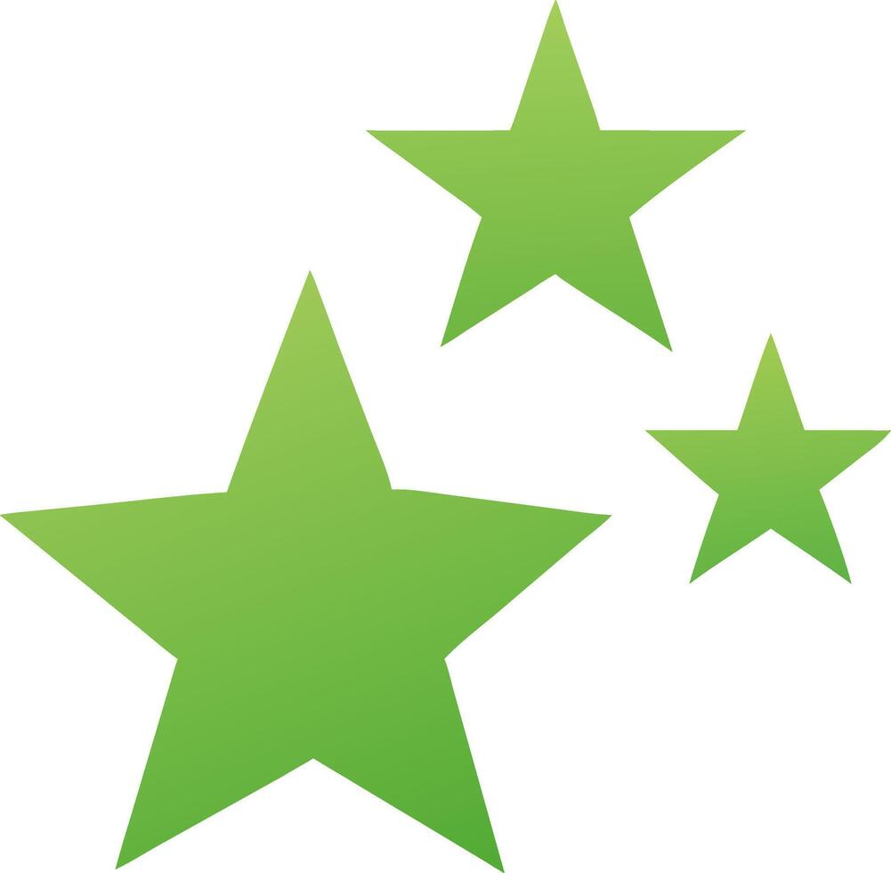 Bright Green Stars Art for Design and Decor Applications vector
