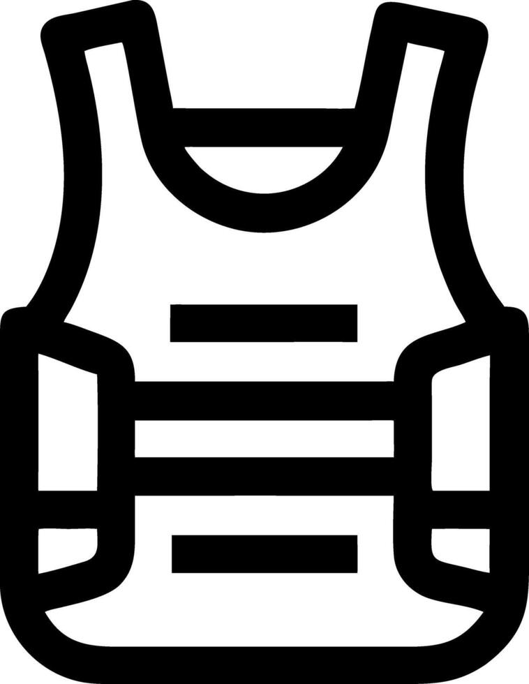 Bulletproof Vest Military Armor Graphic for Security and Protection Design vector