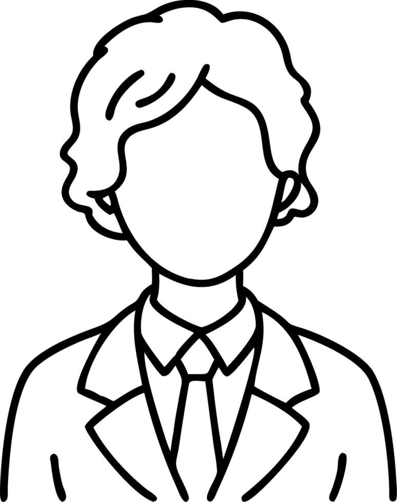 Business Professional Avatar Illustration for Branding and Design vector