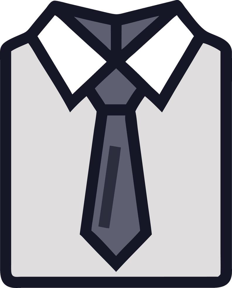 Business Shirt and Tie for Professional Design and Branding Materials vector