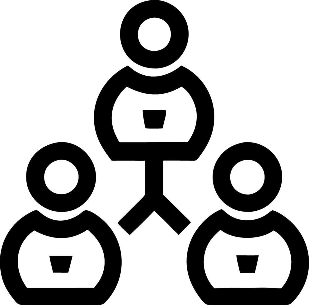 Business Team Network for Communication and Organization Concepts vector