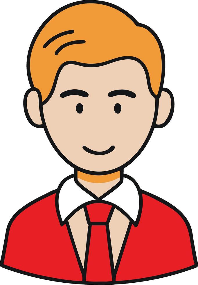Businessman Avatar Illustration Professional Profile Art vector
