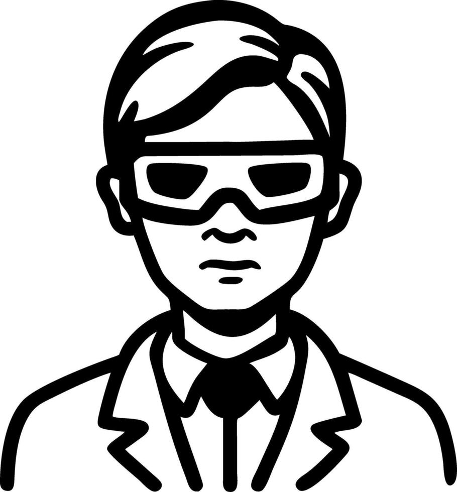 Businessman Outline Illustration for Corporate Avatars and Professional Design vector