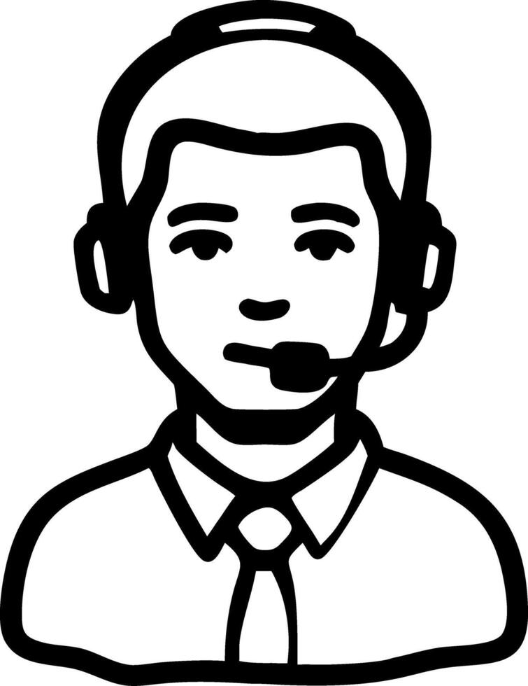 Call Center Representative for Customer Service and Support Applications vector