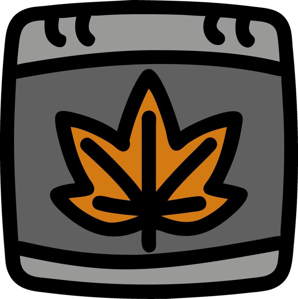 Cannabis Leaf Modern for Packaging and Graphic Design vector