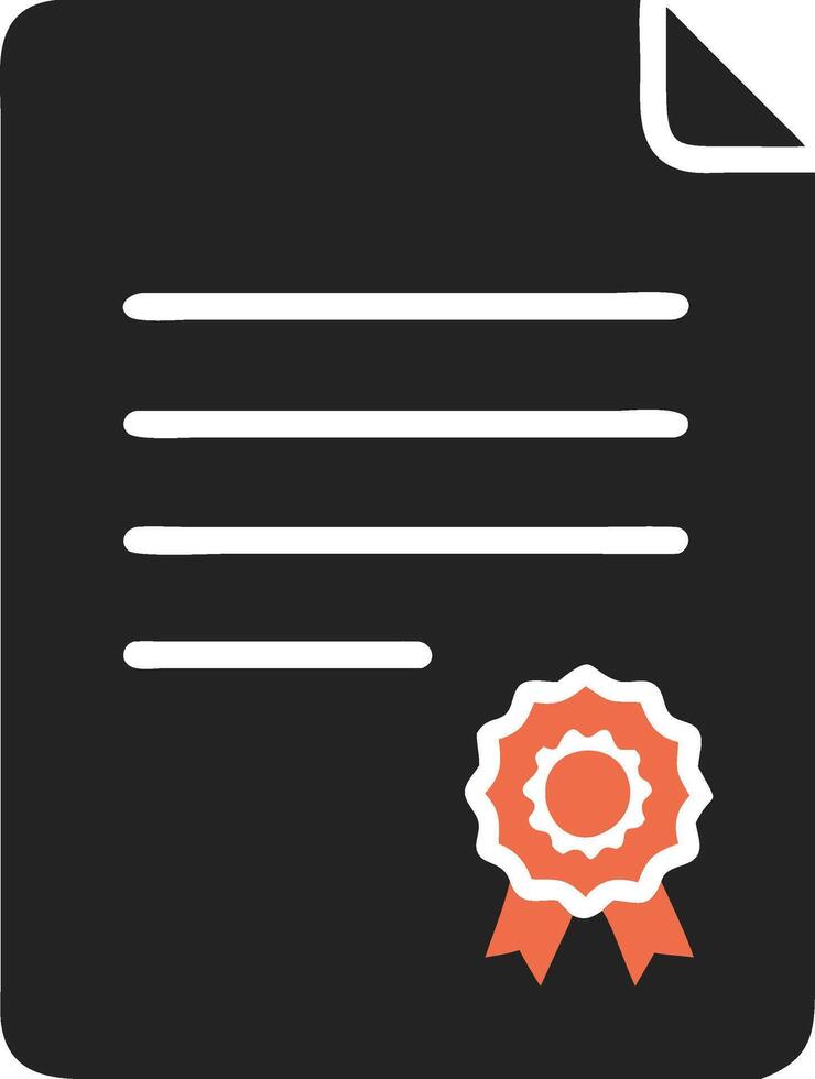 Certificate Document with Ribbon Illustration for Awards and Achievements Design vector
