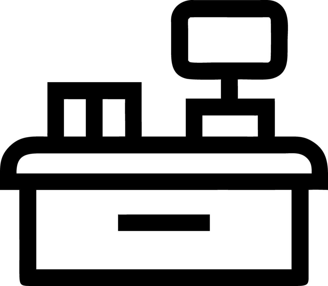 Checkout Register Illustration for Retail Store Design and Business Apps vector