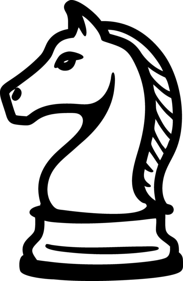 Chess Knight Horse Illustration for Creative Designs vector