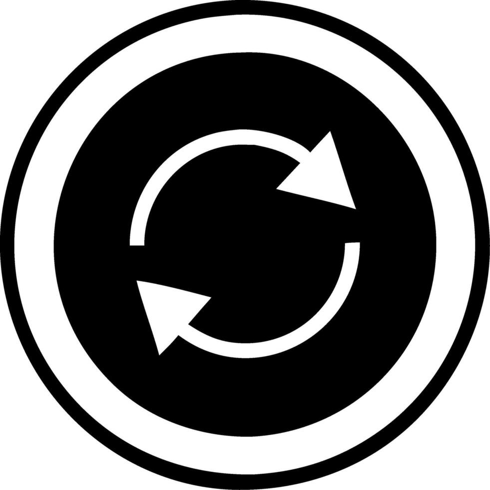 Circular Arrow Symbol for Recycling and Sustainability Concepts vector