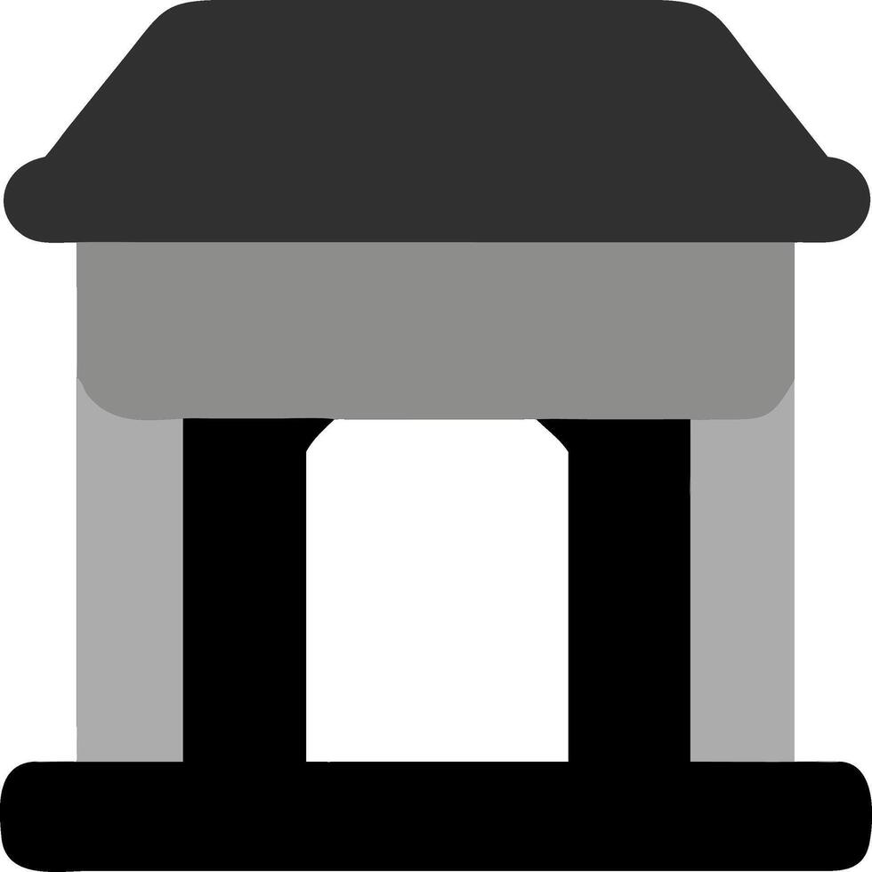 Classic Greek Temple for Architectural Design and Education vector