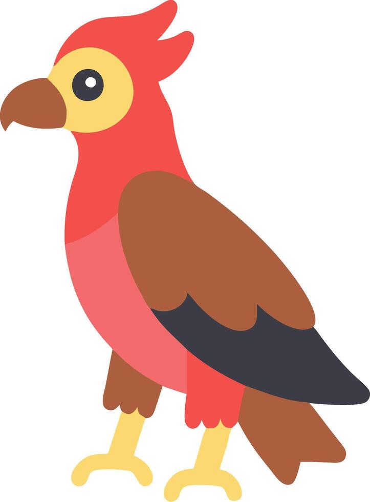Colorful Cartoon Bird Illustration for Children's Creative Projects vector