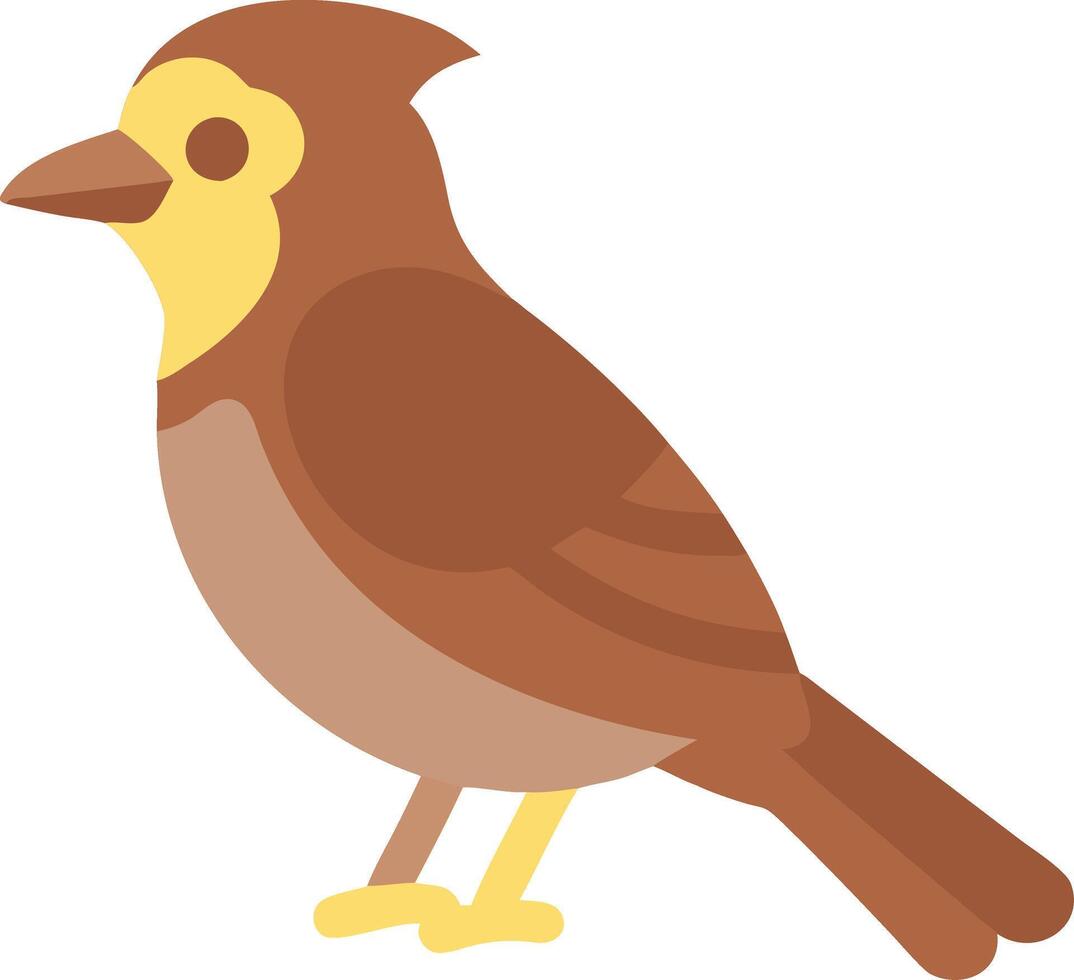 Colorful Sparrow Illustration for Nature Designs and Educational Materials vector