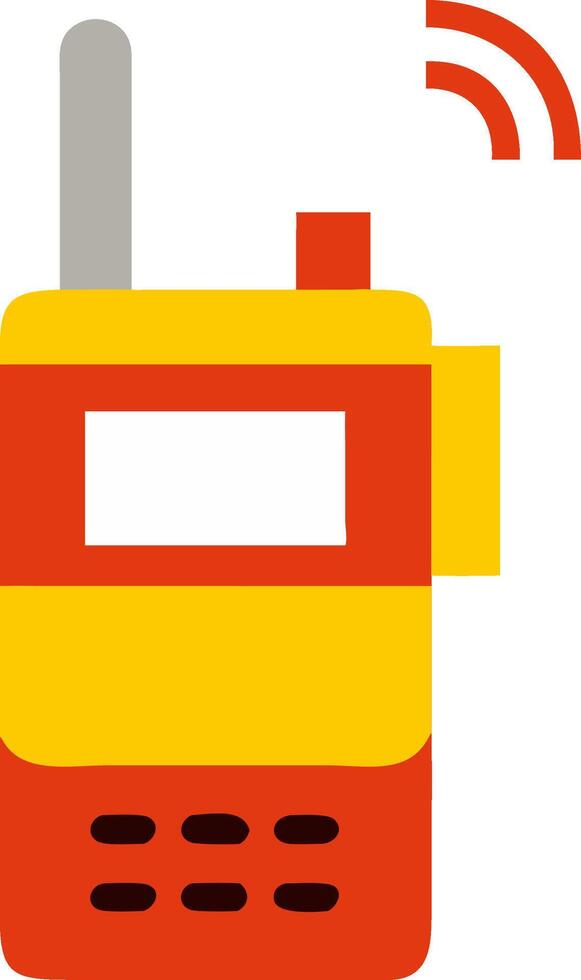 Colorful Walkie Talkie for Communication and Technology Designs vector