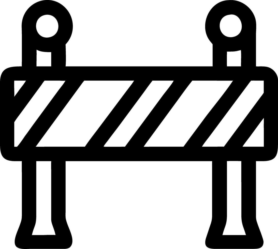 Construction Barrier for Construction Signage or Safety Applications vector