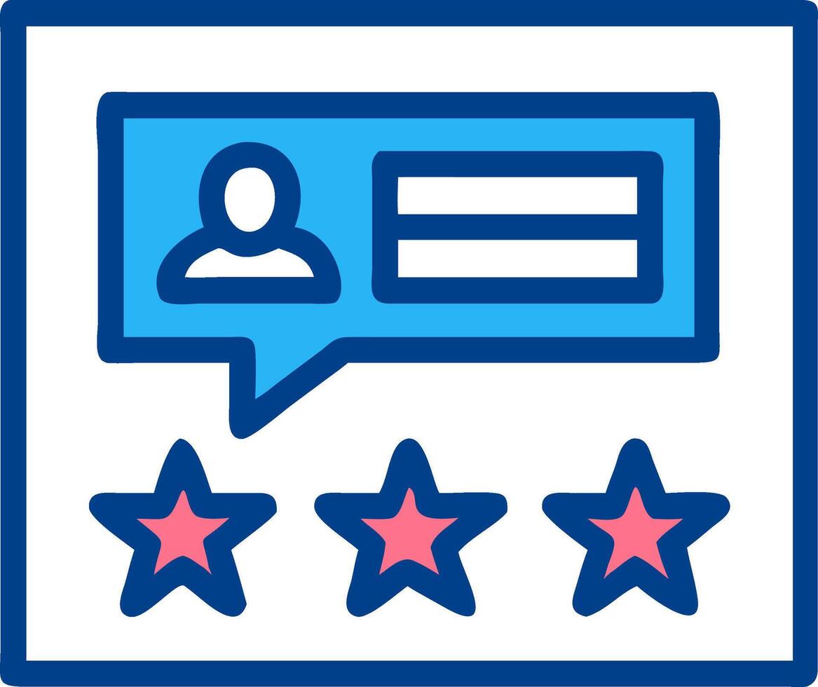 Customer Feedback Review Illustration with Stars and User Profile vector