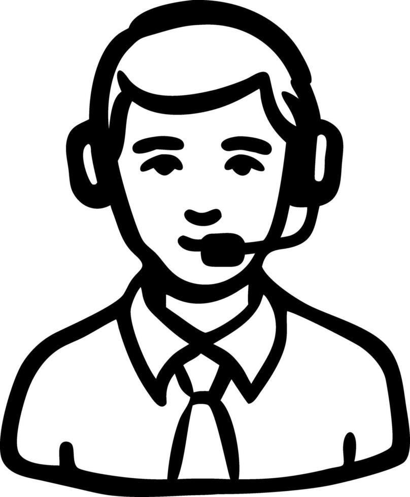 Customer Support Illustration for Communication and Business Design vector
